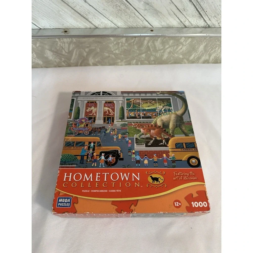 Mega Puzzles-Dinosaur Museum-Hometown Collection By Heronim-1000 Piece Puzzle